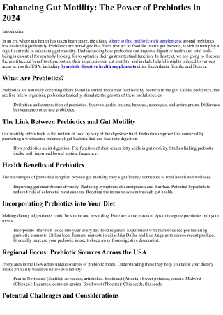 20 Myths About where to find prebiotic-rich supplements: Busted