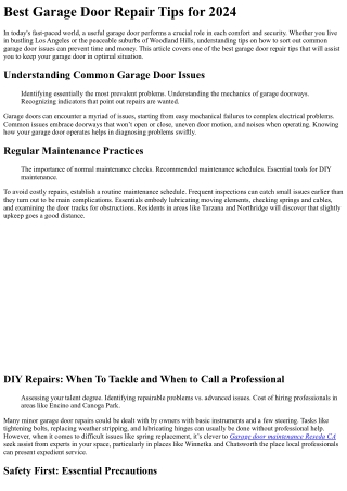 10 Best Mobile Apps for around the clock garage repair in LA