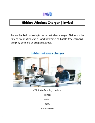 Hidden Wireless Charger | Invisqi