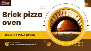 Brick pizza oven
