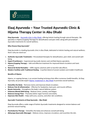 hijama in abu dhabi