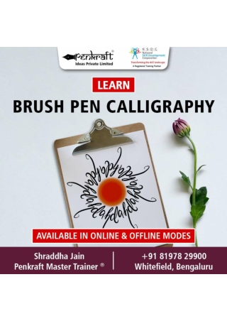 Learn Brush Pen Calligraphy with Penkraft-Whitefield