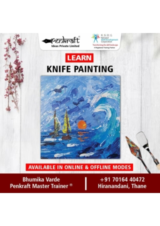 Master Knife Painting Skills with Penkraft-Hiranandani Thane