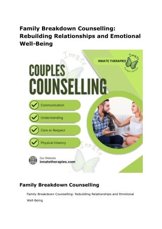 Counselling
