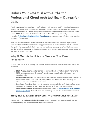 Professional-Cloud-Architect Study Tips and Resources by P2PCerts