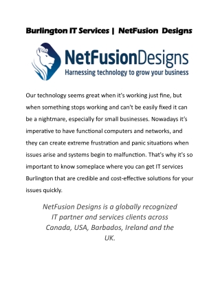 Burlington IT Services