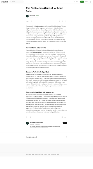 The Distinctive Allure of Jodhpuri Suits