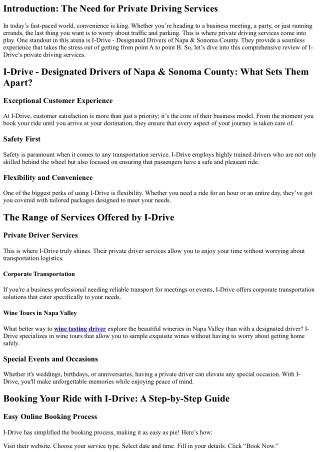 A Comprehensive Review of I-Drive's Private Driving Services