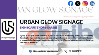 Signboard Shop Near Me Your Guide to Choosing the Right Road Sign Board