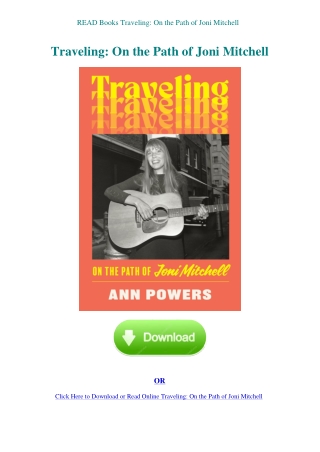 READ Books Traveling On the Path of Joni Mitchell