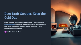 Adhesive Door Stopper: Easy Installation for Instant Draft Protection