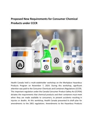 Chemical Regulatory Compliance Training