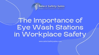 The Importance of Eye Wash Stations in Workplace Safety