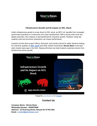 Infrastructure Growth and Its Impact on NCL Stock