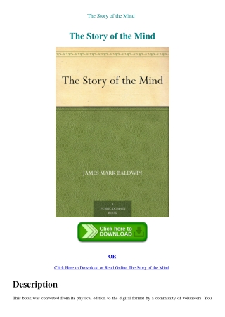 The Story of the Mind
