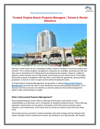 Trusted Virginia Beach Property Managers | Tenant & Rental Solutions