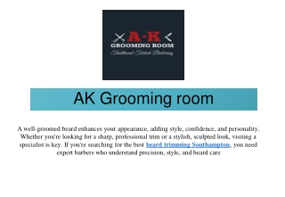 Expert Beard Trimming in Southampton – Achieve the Perfect Look