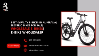 Best-Quality E-Bikes in Australia Electric Bikes for Sale Wholesale E-Bikes E-Bike Wholesaler