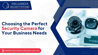 Choosing the Perfect Security Camera for Your Business Needs