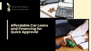 Affordable Car Loans and Financing for Quick Approval