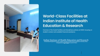 Explore World-Class Campus & Labs at IIHER Patna