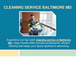 Cleaning Service Baltimore MD