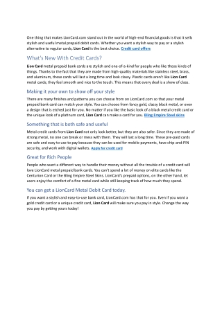 personalized credit card