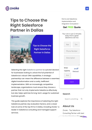 Tips to Choose the Right Salesforce Partner in Dallas