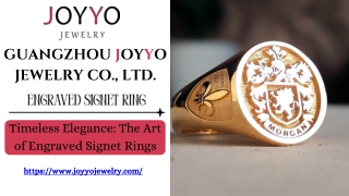 Engraved signet ring - Joyyojewelry.com