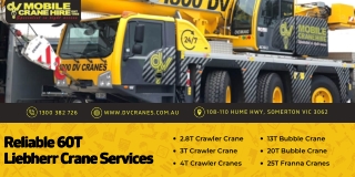 Reliable 60T Liebherr Crane Services