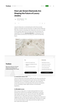 How Lab-Grown Diamonds Are Shaping the Future of Luxury Jewelry