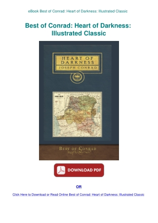 eBook Best of Conrad Heart of Darkness Illustrated Classic