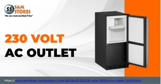 230 Volt AC Outlet for U-Line BI2115S Ice Maker | Sam Stores