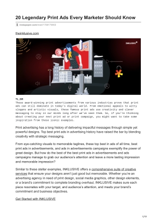 20 Best Print Ads That Took Advertising to New Heights