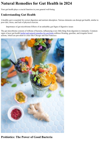 What Freud Can Teach Us About herbal and natural remedies for gut-brain