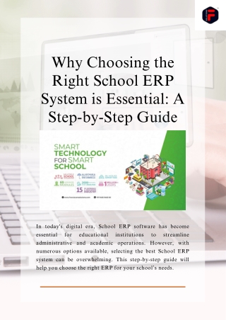 Why Choosing the Right School ERP System is Essential A Step-by-Step Guide
