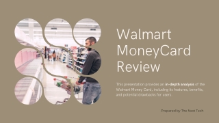 Walmart Money Card Review