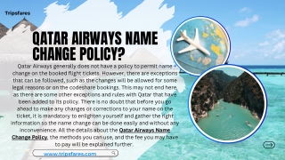 Qatar Airways Name Change Policy?