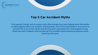Top 5 Car Accident Myths