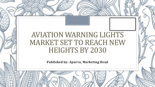Aviation Warning Lights Market Expansion: How Technology is Shaping the Future