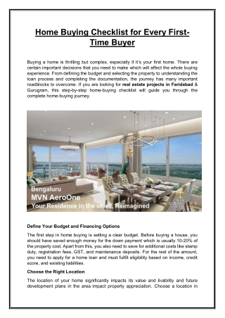 Home Buying Checklist for Every First-Time Buyer