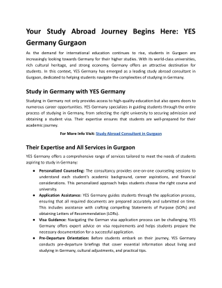 Your Study Abroad Journey Begins Here_ YES Germany Gurgaon