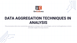 data aggregation techniques in analysis