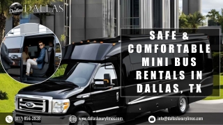 Safe & Comfortable Mini Bus Rentals in Dallas, TX