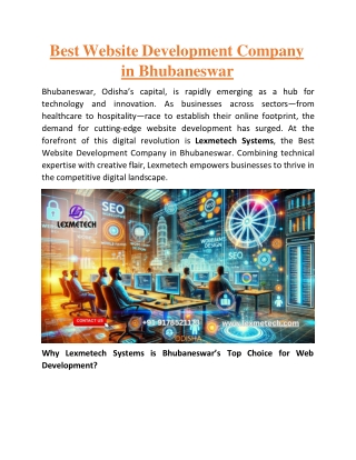 Best Website Development Company in Bhubaneswar