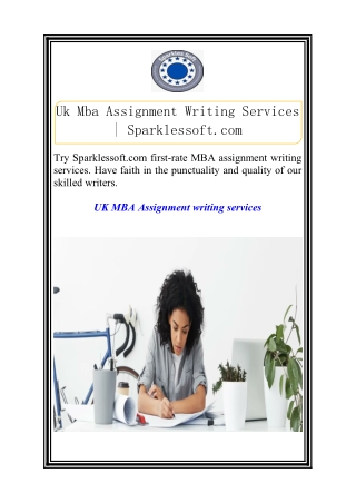 Uk Mba Assignment Writing Services | Sparklessoft.com