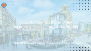 ISO 22000 Certification In United Kingdom
