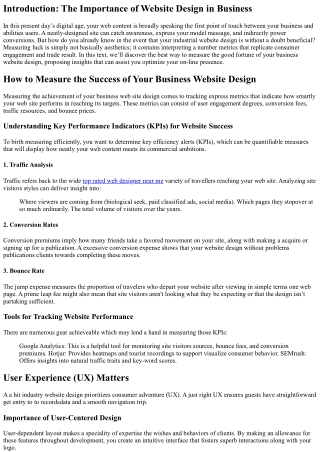 How to Measure the Success of Your Business Website Design