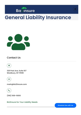General Liability and Workers Comp Insurance