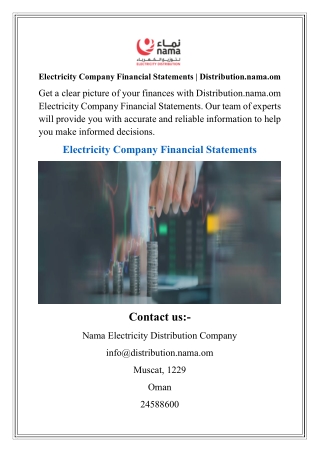 Electricity Company Financial Statements Distribution.nama.om